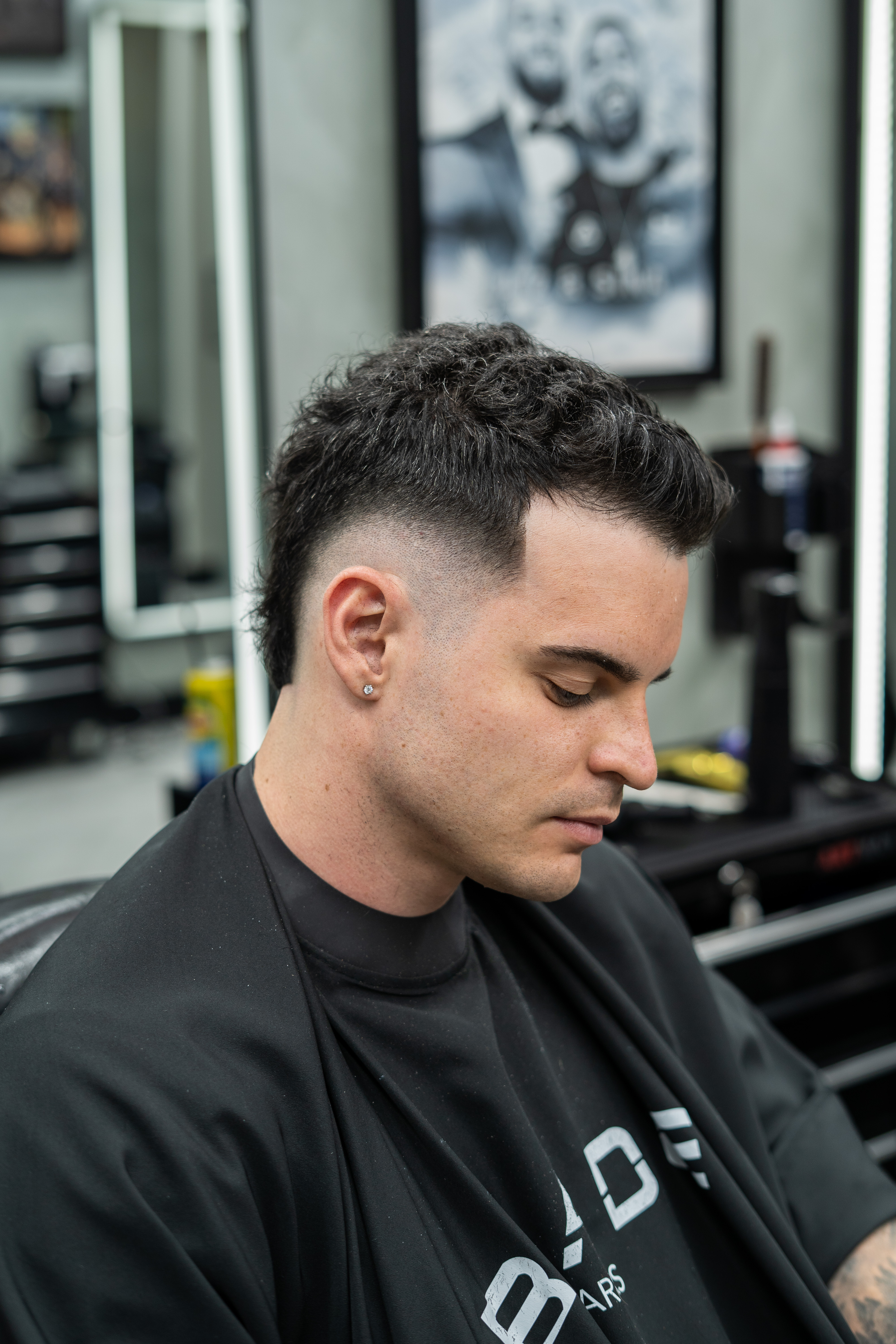Burst fade haircut